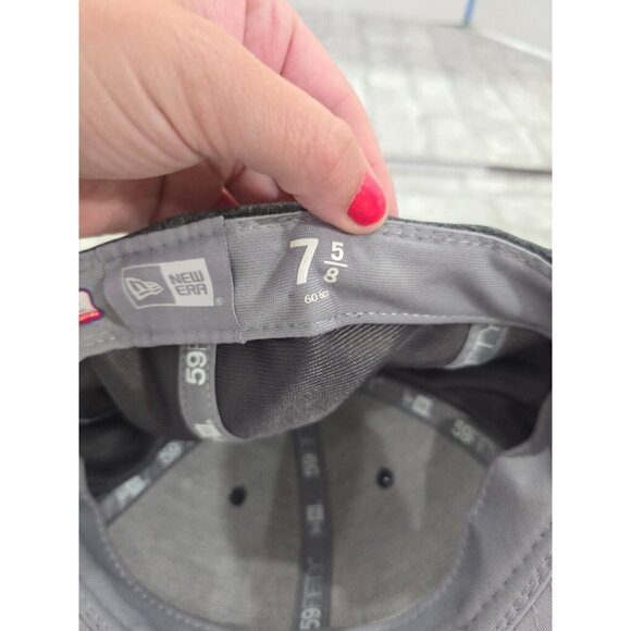 WASHINGTON NATIONALS Pink & Black New Era 7 5/8 Fitted Hat, Baseball Cap - Picture 7 of 10